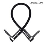 C�ble patch guitare a angle droit pour transmission de signal audio, console de mixage, microphone, amplificat ...