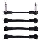C�ble patch guitare, c�ble de jonction pour instruments 6, 35mm pour p�dales d'effets pour guitare / ...