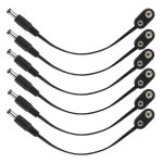 Cble de pdale de guitare connecteurs de batterie 9 volts alimentation de clip de batterie 9v pour pdales ...