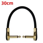 Cble de raccordement de guitare anti - bruit, 10 - 60cm, 1 / 4 pouces, ligne audio sans oxygne a angle ...