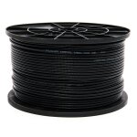 Premiumx câble satellite mini coaxial de 50m en noir - extra fin avec un diamètre de 4mm - double blindage ... Premiumx câble satellite mini coaxial de 50m en noir - extra fin avec un diamètre de 4mm - double blindage ...