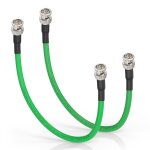 Câble sdi bnc 30cm (choix de longueur 30cm à 15m) 3g / 6g / 12g belden 1694a vert 75ohm mâle à mâle supporte ... Câble sdi bnc 30cm (choix de longueur 30cm à 15m) 3g / 6g / 12g belden 1694a vert 75ohm mâle à mâle supporte ...