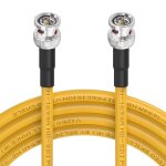 Cble sdi bnc 5m (choix de longueur 30cm  15m) 3g / 6g / 12g belden 1694a jaune 75ohm mle  mle supporte ...