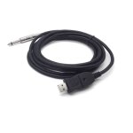 Cble usb de guitare basse  usb de 3m, adaptateur de liaison, pc d'enregistrement, cble de guitare