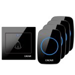 Cacazi - sonnette sans fil 36 music, 110db, 300m, 100 - 240v, etanche, télécommande, lumière led, maison, ... Cacazi - sonnette sans fil 36 music, 110db, 300m, 100 - 240v, etanche, télécommande, lumière led, maison, ...