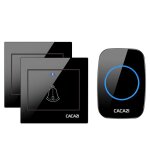 Cacazi - sonnette sans fil 36 music, 110db, 300m, 100 - 240v, etanche, tlcommande, lumire led, maison, ...