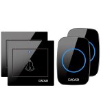 Cacazi - sonnette sans fil 36 music, 110db, 300m, 100 - 240v, etanche, tlcommande, lumire led, maison, ...