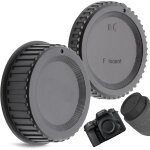 Cache corps avant et couvercle arrire d'objectif, compatible avec nikon d7500 d7200 d7100 d7000 d5600 ...