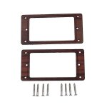 Cadre d'anneau de montage de micro humbucker en bois avec vis pour les pi�ces de guitare lp