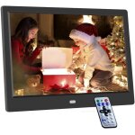 Cadre photo numrique 10, 1 pouces, 1024x600 cadre photo digital lectronique  cran ips, prise en charge ...