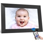 Cadre photo numrique 10 pouces - grand format smart cadre photo ips ecran avec tlcommande, rotation ...