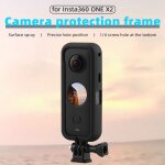 Cadre de protection de cam�ra portable avec tr�pied adaptateur 1 / 4, corde anti - perte pour insta360 ...