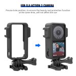 Cadre de protection pour dji action 2, bo�tier de protection avec interface gopro et 2 ports de griffe ...