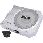 Caisson de basse voiture et marine amplifi a profil bas 25 cm - enceinte subwoofer actif compact 900w ...