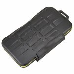 Caisson bote etui etanche de protection pour carte mmoire flash 6x sd 3x cf