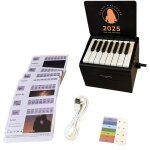 Calendrier de bureau pour piano 2025, mini - calendrier pour piano avec haut - parleur, avec 52 semaines ...