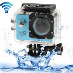 Caméra sport wifi embarquée plongée caisson 12mp full hd 1080p bleu Caméra sport wifi embarquée plongée caisson 12mp full hd 1080p bleu