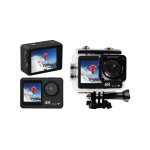 Cam�ra d'action 4k avec objectif 170 degr�s, wi - fi, bo�tier �tanche, t�l�commande, �cran lcd 2 , prise ...