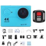 Camra d'action originale 4k / 30fps ultra hd wifi camra d'action a distance 170d 30m camra de sport ...