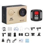 Camra d'action originale 4k / 30fps ultra hd wifi camra d'action a distance 170d 30m camra de sport ...
