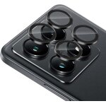 Camra arrire protecteur pour xiaomi mi 14t pro, couverture anneau alliage aluminium en verre tremp ...