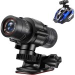 Camra de casque de vlo de moto hd 1080p, camra d'action sportive grand angle 120 etanche avec microphone ...