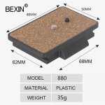 Camra  chargement rapide, plaque  dgagement rapide pour yunteng 880 870 860 588 8008 trpied cx686 ...