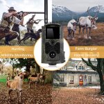 Cam�ra de chasse 4g surveillance full hd 1080p d�tecteur de mouvement vision nocturne yonis