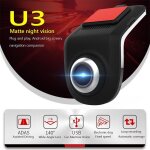 Cam�ra dvr full hd 1080p min pour voiture, u3 adas, enregistreur vid�o num�rique automatique, dash cam, ...
