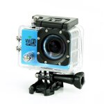 Camera embarque sports wi - fi lcd caisson etanche waterproof 12 mp full hd bleu + sd 64go yonis