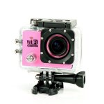 Camera embarque sports wi - fi lcd caisson etanche waterproof 12 mp full hd rose + sd 8go yonis