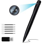 Camra espion, stylo camra cache 1080p, mini camra 64gb avec dtection de mouvement, scurit avec ...