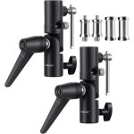 Camera flash mount tilt swivel light holder h type metal umbrella holder adapter softbox holder 180 adjustable ...