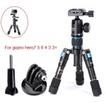 Pour la caméra gopro - mini trépied de voyage professionnel, compacte, en aluminium avec mouvement de ... Pour la caméra gopro - mini trépied de voyage professionnel, compacte, en aluminium avec mouvement de ...