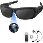Caméra pour lunettes de sport hd 1080p, caméra espion lunettes de soleil avec bluetooth, minicaméra d'action ... Caméra pour lunettes de sport hd 1080p, caméra espion lunettes de soleil avec bluetooth, minicaméra d'action ...