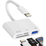 Camera sd memory card reader compatible with iphone compatible with lightning male to usb female otg ... Camera sd memory card reader compatible with iphone compatible with lightning male to usb female otg ...