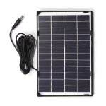 Camra solaire 6w 12v dc5521, panneau solaire de surveillance extrieure de la maison, chargeur d'clairage, ...