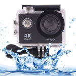 Cam�ra sport 4 k ultra hd 12 mp lcd 2 pouces wifi 170 degr�s etanche noir + sd 32go yonis