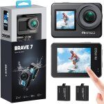 Camra sport 4k 30fps - ipx 8 etanche deux ecrans tactile 20mp camra d`action, eis 2. 0 grand angle ...