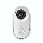 Camera sport pour animaux 1080p vision nocturne avec collier wifi blanc blanc yonis