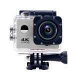 Camra sport etanche rsolution 4k slow motion 16mp grand angle 170 argent + sd 8go yonis
