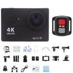Camra sport ultra hd 4k 1080p / 30fps wifi 2. 0 ecran etanche tlcommande 30m casque sous - marin vido ...