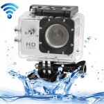 Caméra sport wifi embarquée plongée caisson 12mp full hd 1080p argent Caméra sport wifi embarquée plongée caisson 12mp full hd 1080p argent