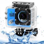 Camera sport wifi tanche caisson waterproof 12 mp full hd bleu