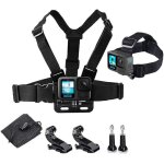 Camera straps, compatible with all gopro and action cameras (head and chest)