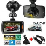 Cam�ra de tableau de bord full hd 2. 4p 1080 pouces dashcam s�curit� de conduite tachygraphe enregistreur ...