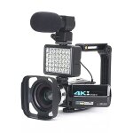 Cam�ra vid�o pour 4k vlogging cam�scope en direct nightshot anti - shake camcorder wifi app control enregistre ...