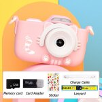 Cam�ra wifi pour enfants, r�solution 4k, �cran tactile, jouet, chat, mini appareil photo num�rique 42mp, ...