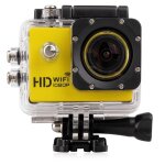 Caméra wifi sport embarquée plongée caisson caméscope 12mp full hd 1080p jaune + sd 8go yonis Caméra wifi sport embarquée plongée caisson caméscope 12mp full hd 1080p jaune + sd 8go yonis