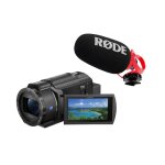 Camescope 4k sony fdr - ax43a noir + rode videomicro ii